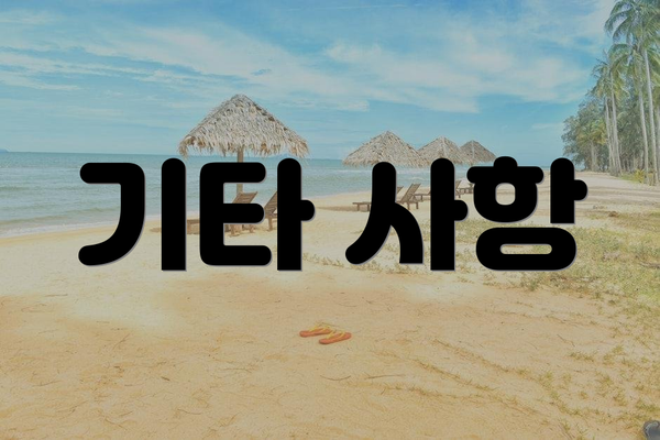 기타 사항