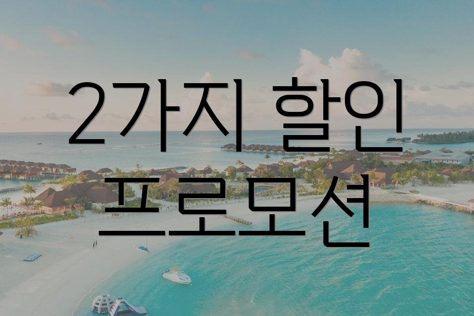 2가지 할인 프로모션