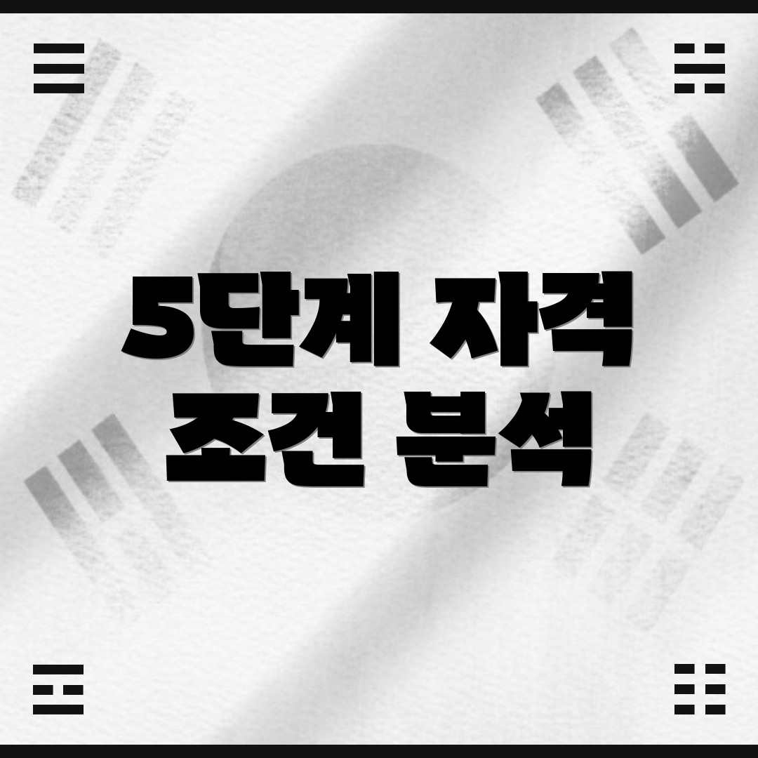5단계 자격 조건 분석